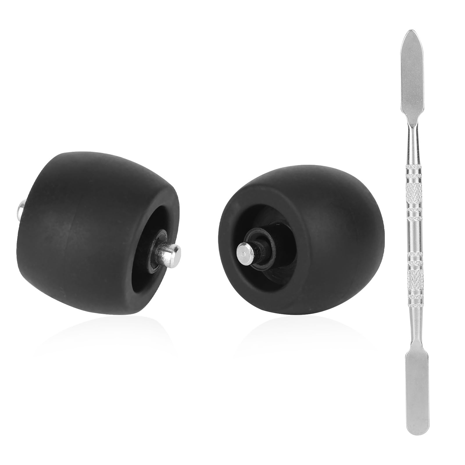2pcs Front Caster Wheel Compatible with Shark Robot AV/RV/UR/QR Series, Replacement Wheels with Disassembly Tool Replacement Parts for Shark Robot Vacuum R101AE RV1001AE UR1100SRUS AV1002AE