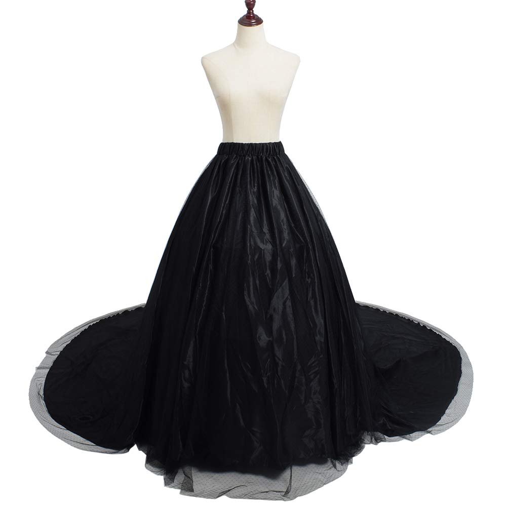 GRACEART Damen Lange Retro Maxi Tüll Rock Brautkleider Unterrock Überrock