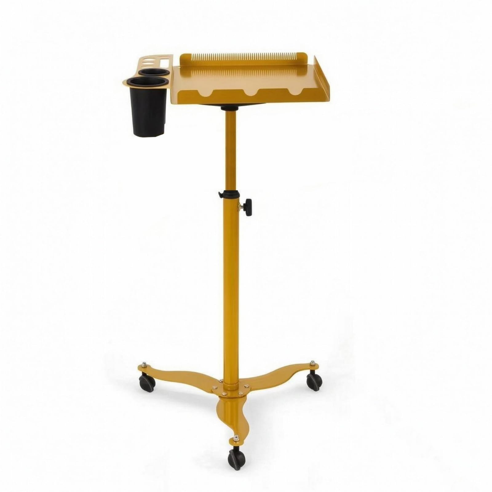 Chariot Coiffure Mobile sserte Salon Coiffure Compact Meuble pour Coiffeurs, Maison, Doré