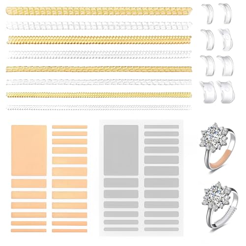 ElevaPulse 54 Stück Ringgrößenversteller Set, ring adjuster, Ring Verkleinerung, Ring Verkleinerung Unsichtbar, Ringverkleinerer Unsichtbar, Für Alle Ringe, Unsichtbarer Ringgrößenversteller ElevaPulse 54 Stück Ringgrößenversteller Set, ring adjuster, Ring Verkleinerung, Ring Verkleinerung Unsichtbar, Ringverkleinerer Unsichtbar, Für Alle Ringe, Unsichtbarer Ringgrößenversteller