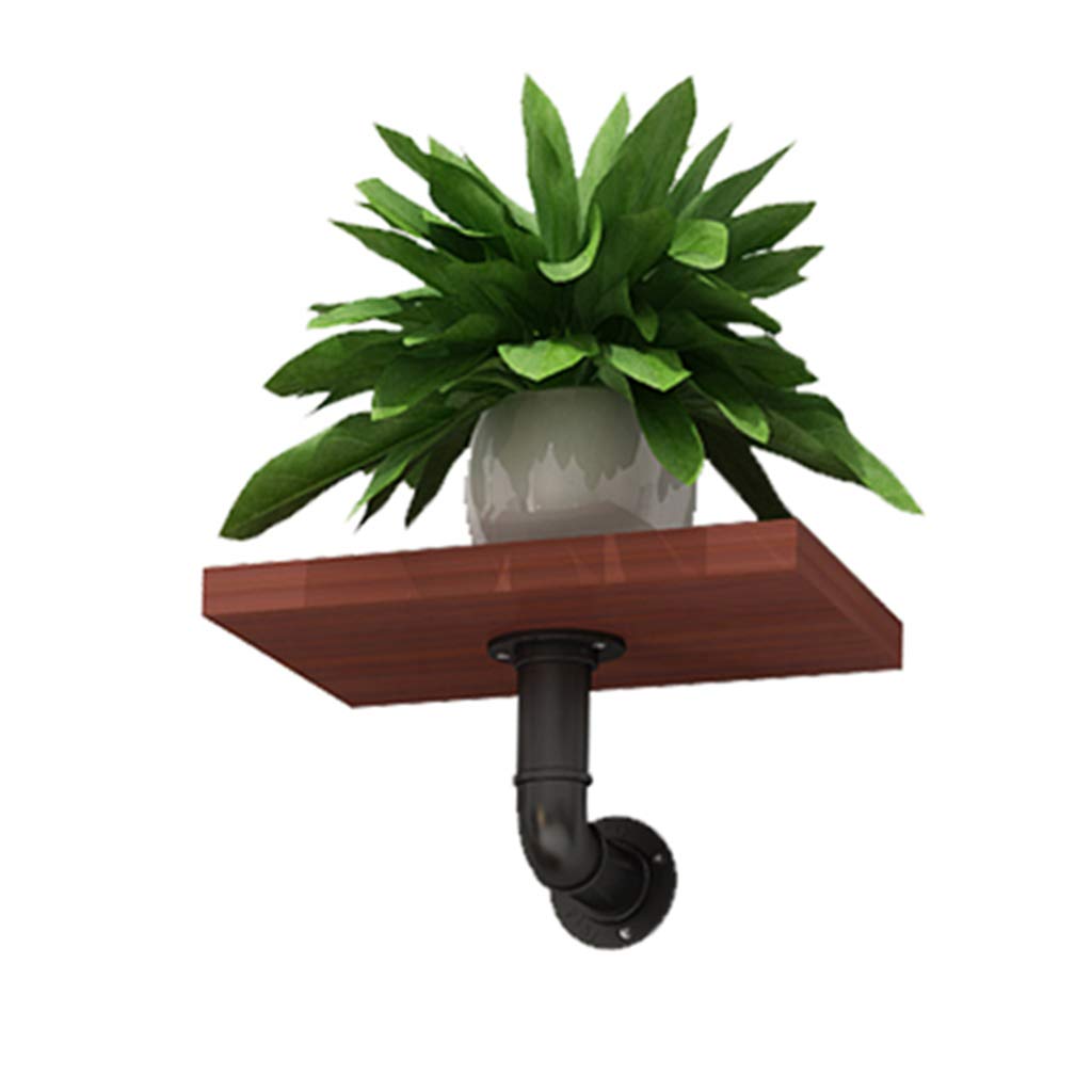 DQKHGFCAPG Wall-mounted Plant Pot Stand, Plant Display Stand, for Indoor, for Displaying Potted Antiques/587(Teak Color,20CM Square)