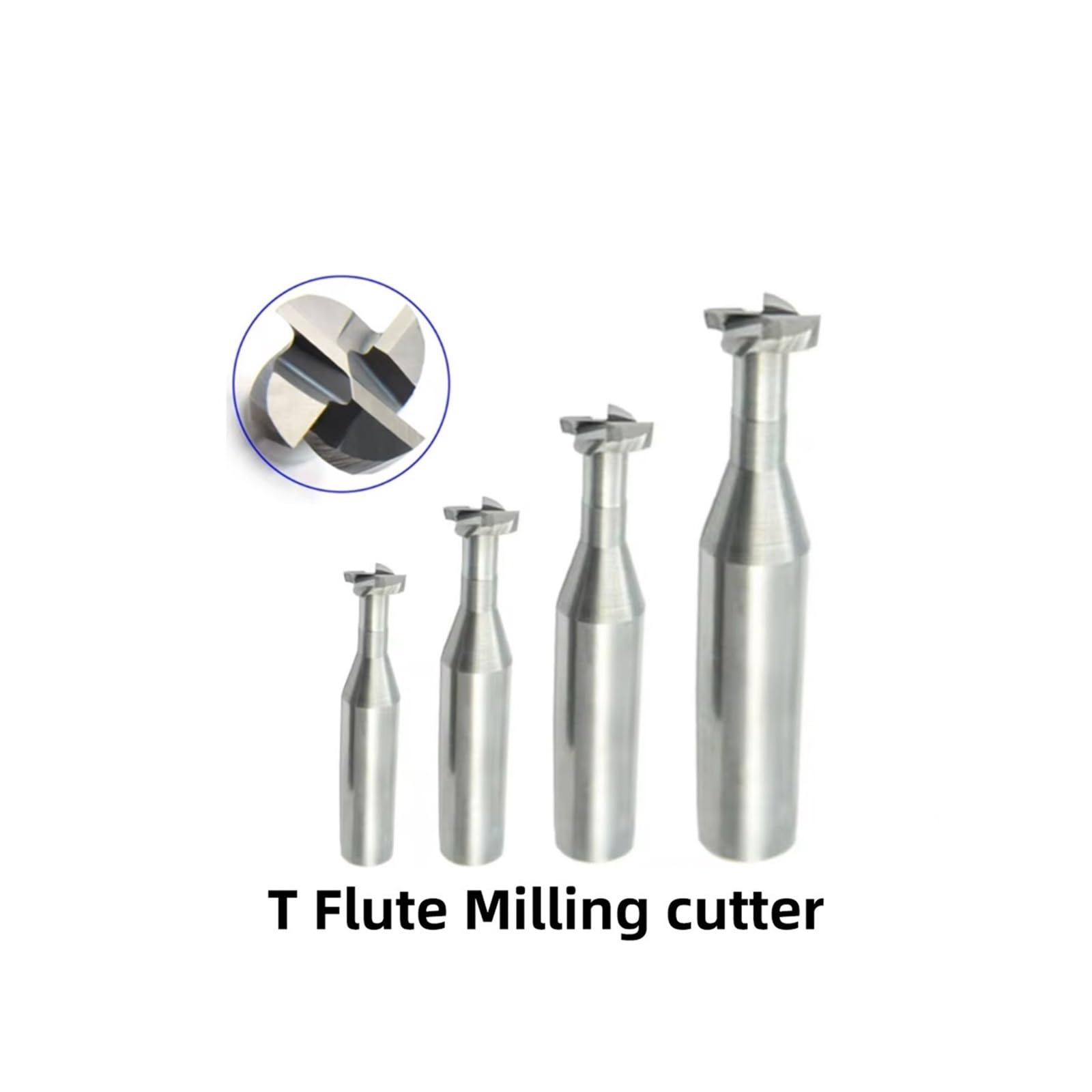 Fresa per scanalature a T Fresa a T con scanalatura CNC Fresa a T in carburo di tungsteno Frese in alluminio for 0,5-12 mm(D12x15x6dx12Dx60L,T is 0.3mm)