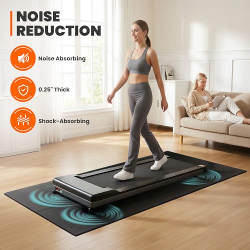 Image of Stepwaver Walking Pad Mat, 68 inchx24 inch, Treadmill Mat for Hardwood Floors