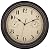Foxtop Indoor Outdoor Waterproof Wall Clock with Thermometer and Hygrometer Combo, 12 inch Retro Silent Non-Ticking Battery Operated Quality Quartz Round Clock for Patio Home Decor (Bronze)
