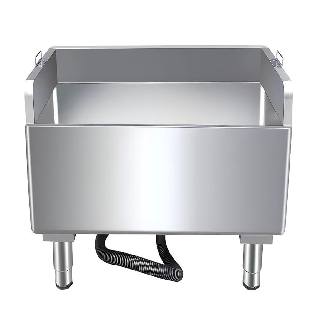 AYCDL Stainless Steel Floor-Standing Mop Sink with Drainage & Strainer - Versatile Slop Basin for Kitchen, Restaurant, Garage | Durable Laundry Room Utility,Silver-a-45x41x55cm