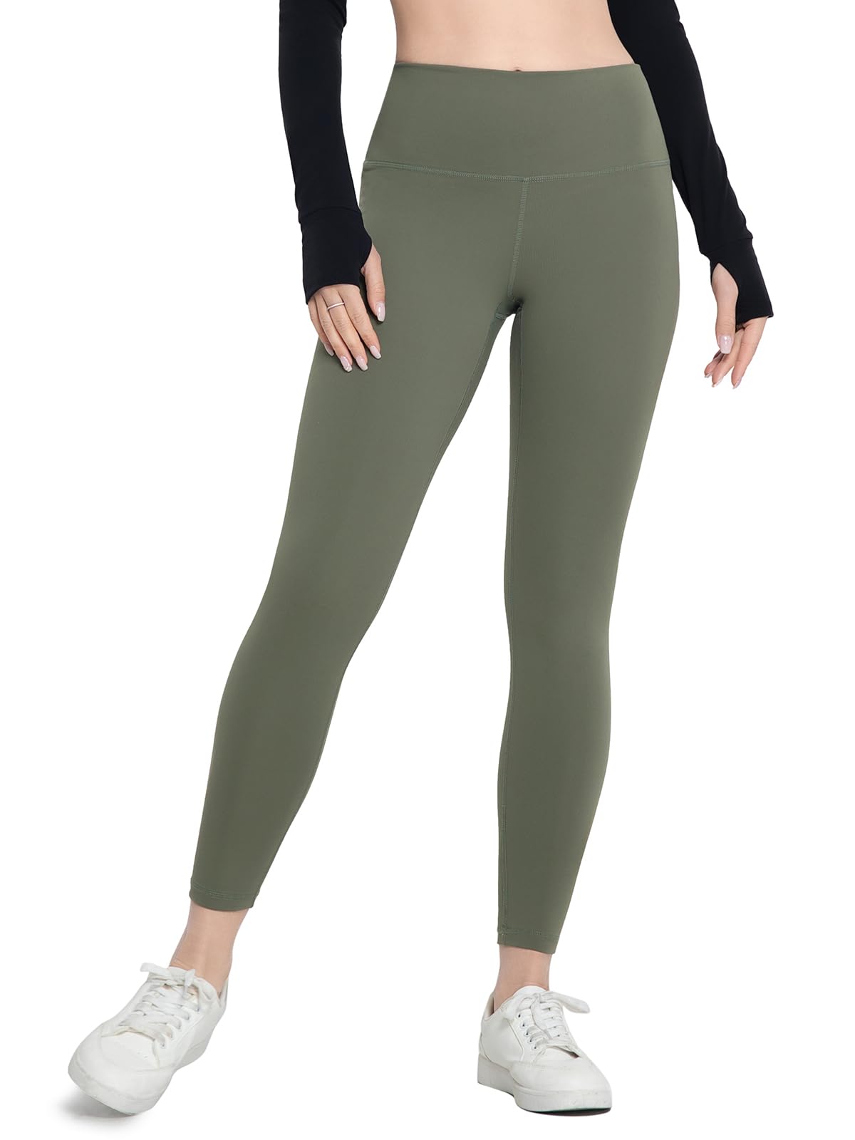 skytiebee Womens Leggings High Waisted Lounge Legging 25" Inseam Gym Workout Leggings for Women Buttery Soft Yoga Pants