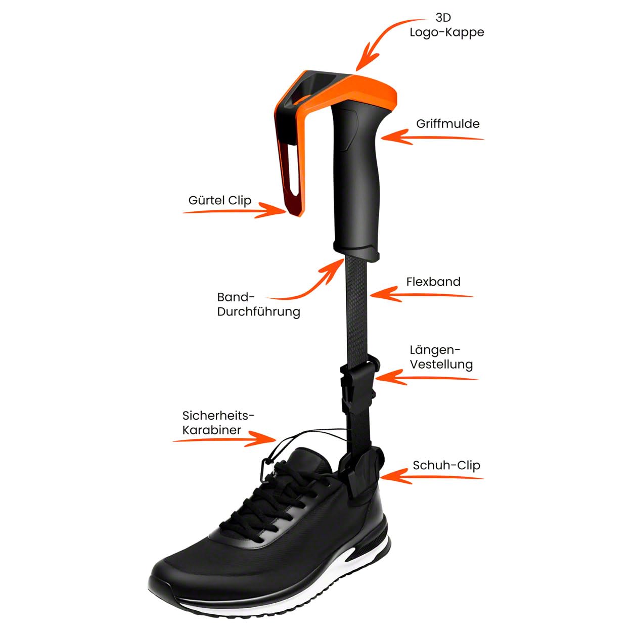PowerWalker Walkingtrainer (Orange (mittel))