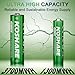 KOSHARE Rechargeable AA AAA Batteries Lithium with Charger 8Pcs, 1.5V Li-ion Batteries with 4 * 3700mWh AA and 4 * 1300mWh AAA,1200 Cycles,Pre-Charge,USB-C and 8 Slot Charger