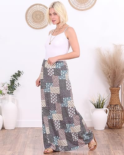 Image of Popana Long Maxi Skirt for Women, Flowy Long Skirts for Women | High Waisted Soft Trendy Rayon, Sundress Convertible Skirt, Long Length Bodycon Maxi Skirt, Petite and Plus Size