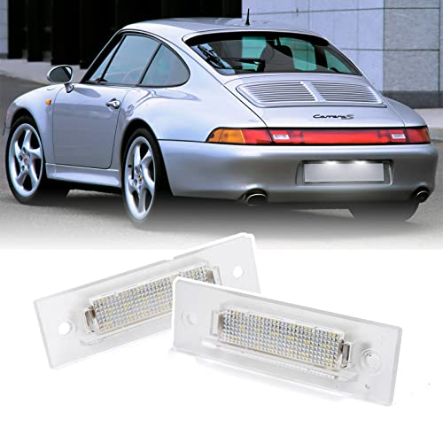 ✔️Alta qualità: 18 pezzi 3014 SMD ad alta potenza per ogni lampada luce targa a LED. La durata della vita è superiore a 50.000 ore; A stato solido, resistente agli urti e alle vibrazioni, 12 mesi di garanzia gratuita.