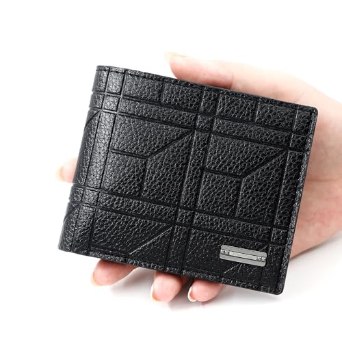Wallet For Men With Coin Purse,Bifold Mens Wallets With Credit Card Holder Pu Leather Men'S Wallet With Money Clip Black2