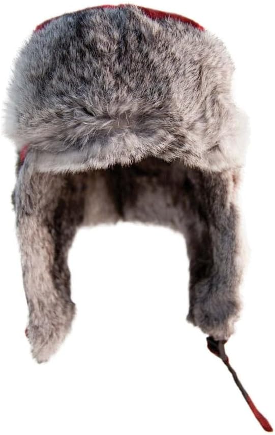 Eskimo Apparel Plaid Alaskan Fur Hat