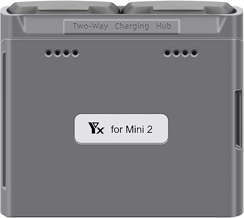 Anbee Cargador de batería Mini 2 SE Dron, cargador USB multifunción portátil, concentrador de carga rápida de 2 vías para DJI Mini 4K / Mini 2