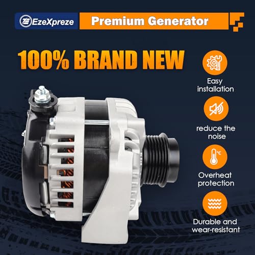 Image of EZEXPREZE 84143540 170A High Output Alternator Fit for 2014-18 GMC Sierra and Chevy Silverado 1500, 2015-20 Chevy Suburban Tahoe GMC Yukon Cadillac Escalade - Replaces for 22949467 1042106870