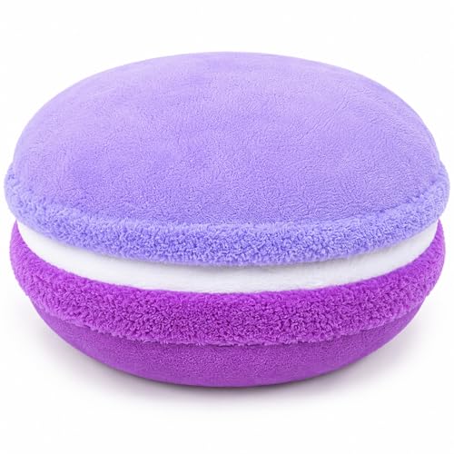 ChezMax coussin macaron peluche violet dégradé 14,5x5,9 po