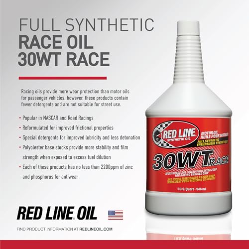 Aceite para motor sintético Red Line 10W-30 3.79 L miniatura 3