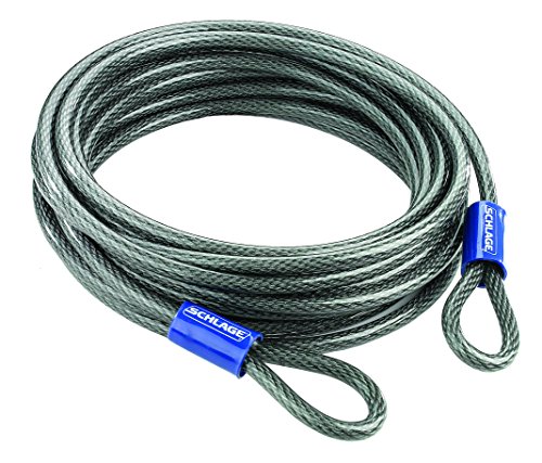 Schlage Flexible 3/8" Steel Looped Security Cable, 30’ (3/8")