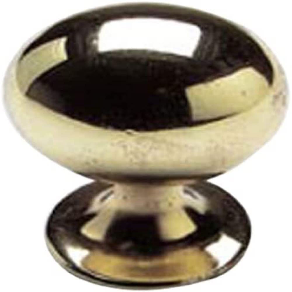 Merriway® BH01073 (20 Pcs) Oval Brassed Cupboard Cabinet Door Knob, 32mm (1.1/4 inch) - Pack of 20 Pieces