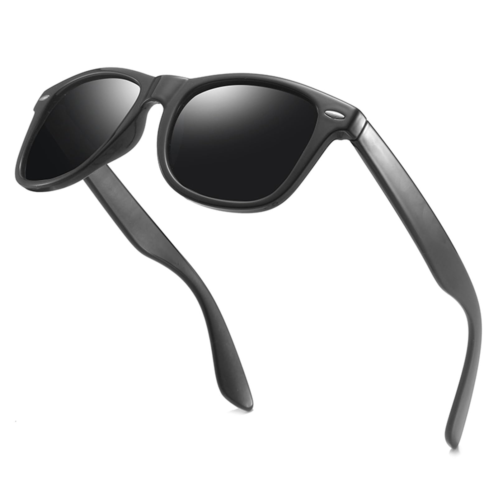 Womens Sunglasses UV400 Protection Retro Sunglasses for Men Black Sunglasses for Running Driving Cycling Fishing