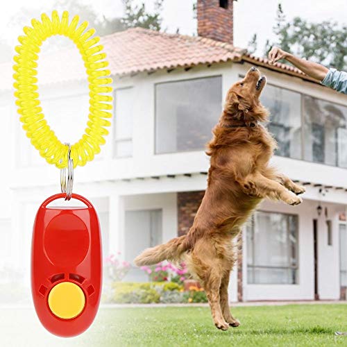Pssopp Hundetraining Clicker mit Handgelenksbändern 7-teilig Buntes praktisches Hundetraining Clicker-Set Praktisches effektives Trainingswerkzeug für Hunde Katzen Welpen