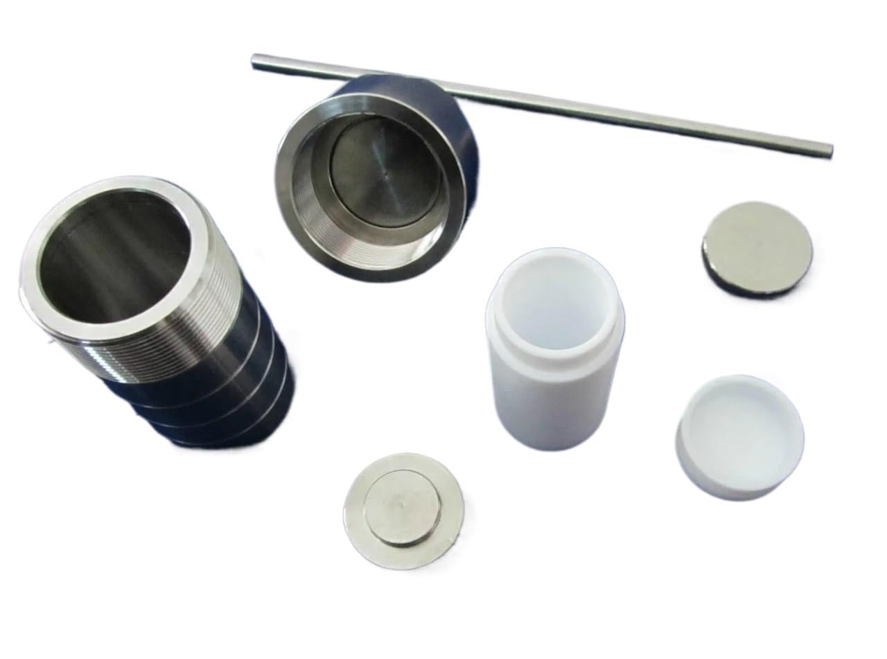 25 ml, reaktor do syntezy hydrotermalnej wyłożony PTFE, zbiornik wysokociśnieniowy