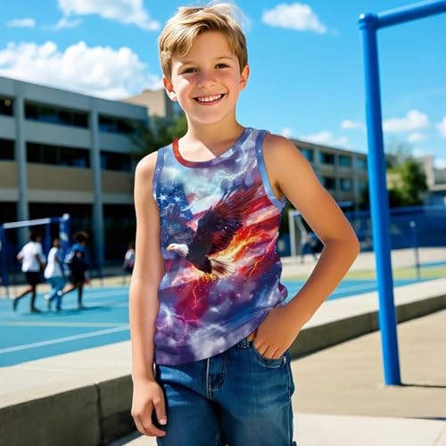 Kids Tank Tops Breathable Sleeveless Children Undershirts Kids Graphic Summer Tee Shirt Boys' Underwear for 3-143