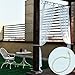 NICETOWN White Sheer Outdoor Curtain for Patio Waterproof, Elegant Tab Top Waterproof Indoor Outdoor Curtain for Porch/Pergola (1 Panel, W54 x L84, White)