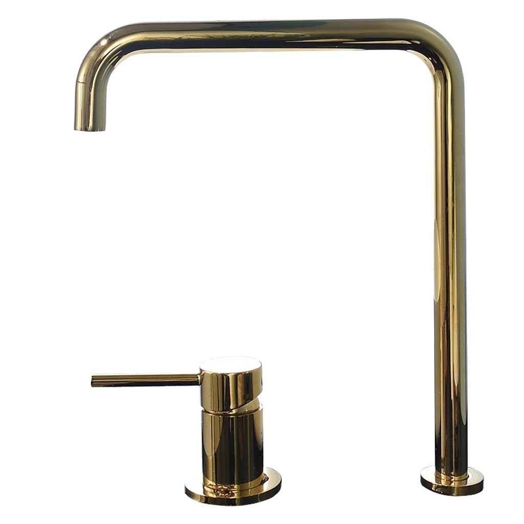 Robinet de lavabo à double trou haut de gamme pour shampoing et douche