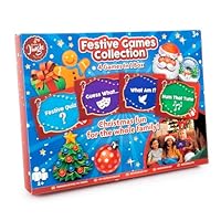 abeec Festive Family Board Games Collection | Fun 4-in-1 Card Games for Kids & Adults | Christmas Quiz, Guessing & Music Games | Holiday Entertainment for Parties, Family Nights & Christmas Day