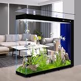PA-DABAOO 68 Gallon Fish Tank,Large Smart Aquarium with One-Click Drainage,Heavy Duty Fishbowl,Side Filtration System,Luxury Vertical Fish...