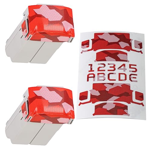 Image of WRAPGRADE Skin Stickers Compatible with DJI Mini 3 Pro | Two Batteries (Super RED DOT CAMO)