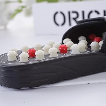 Acupressure Slippers, Acupressure Slides, Acupressure Foot Massage Slippers Shoes Sandals Reflexology Massager, for Feet Pain Relief (Brown, Women US 8-9/Men US 6.5-7.5)