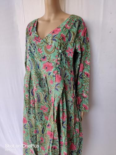 Ethnic Cotton Japanese Night Women's Dress Block Print Kimono Robe Ethnic Long Bridesmaid3