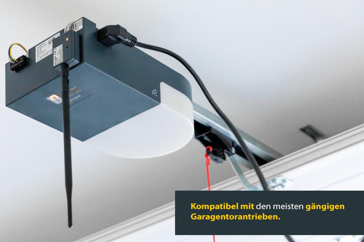 Schellenberg 60990 Garagentor Fernbedienung, universal Smarphone Garagentoröffner mit LED