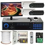 GW Security Inc 32CHE6 32 Channel H.264 960H Real-Time DVR with 32 x Color SONY CMOS Outdoor 1000 TVL and Varifocal Lens Security Camera System (White/Black)