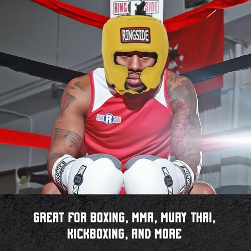 Image of Ringside Competition Boxing Muay Thai MMA Sparring Head Protection Headgear with Cheeks