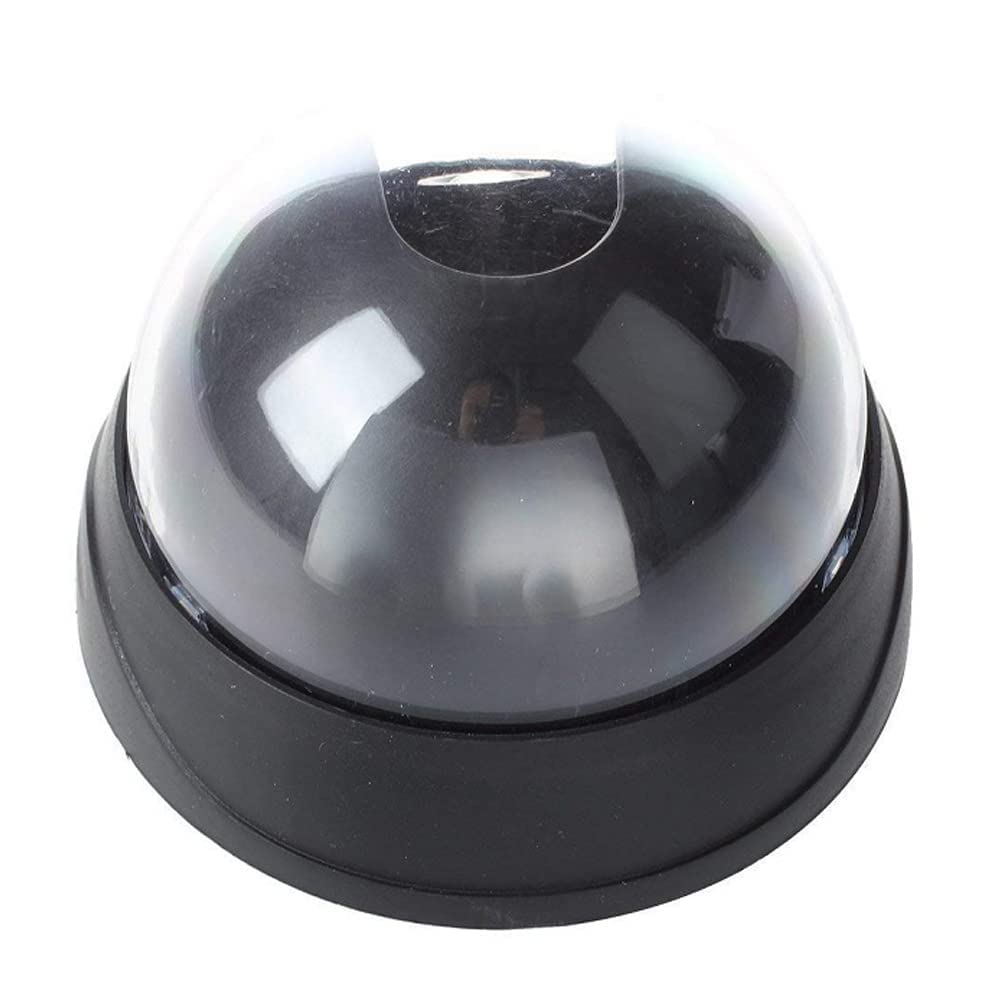 Dummy CCTV Camera 1 Pc – Battery Operated Wireless Fake Security Camera with Flashing LED Light for Home, Office, Shop, Warehouse – Realistic Look, No Wiring, Indoor Outdoor Use, Dome Design
