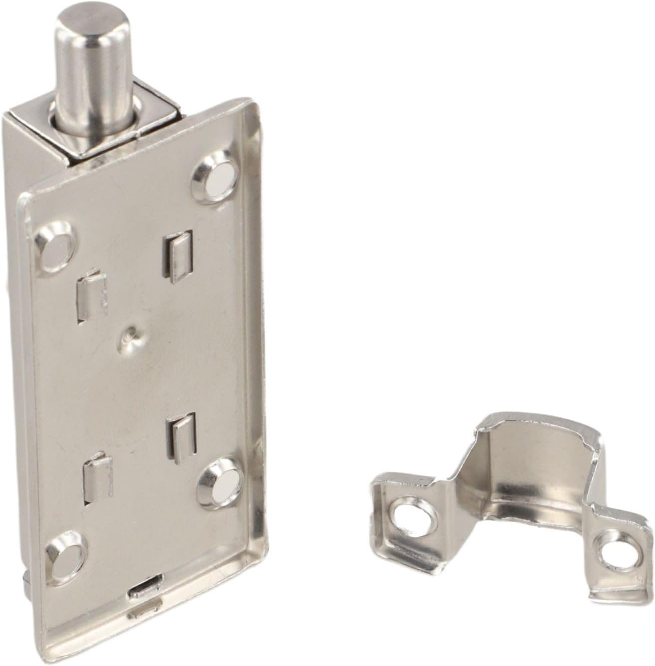 Stainless steel Door Latch Bolt Lock, Convenient and Safe to Use, Rustproof, Suitable for Various Doors (4inch)