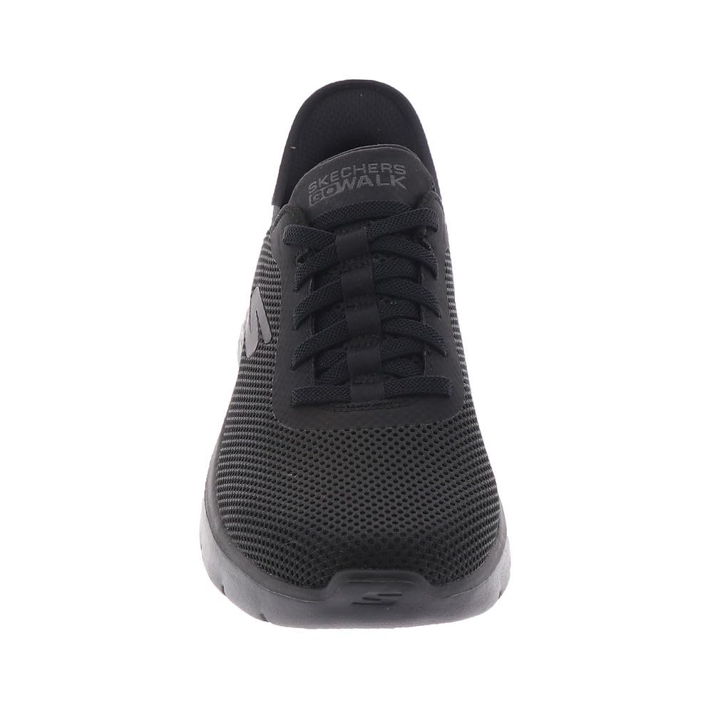 Skechers Slip-INS GO Walk Flex - Zapatos para Hombre, Negro y Negro, 40 EU