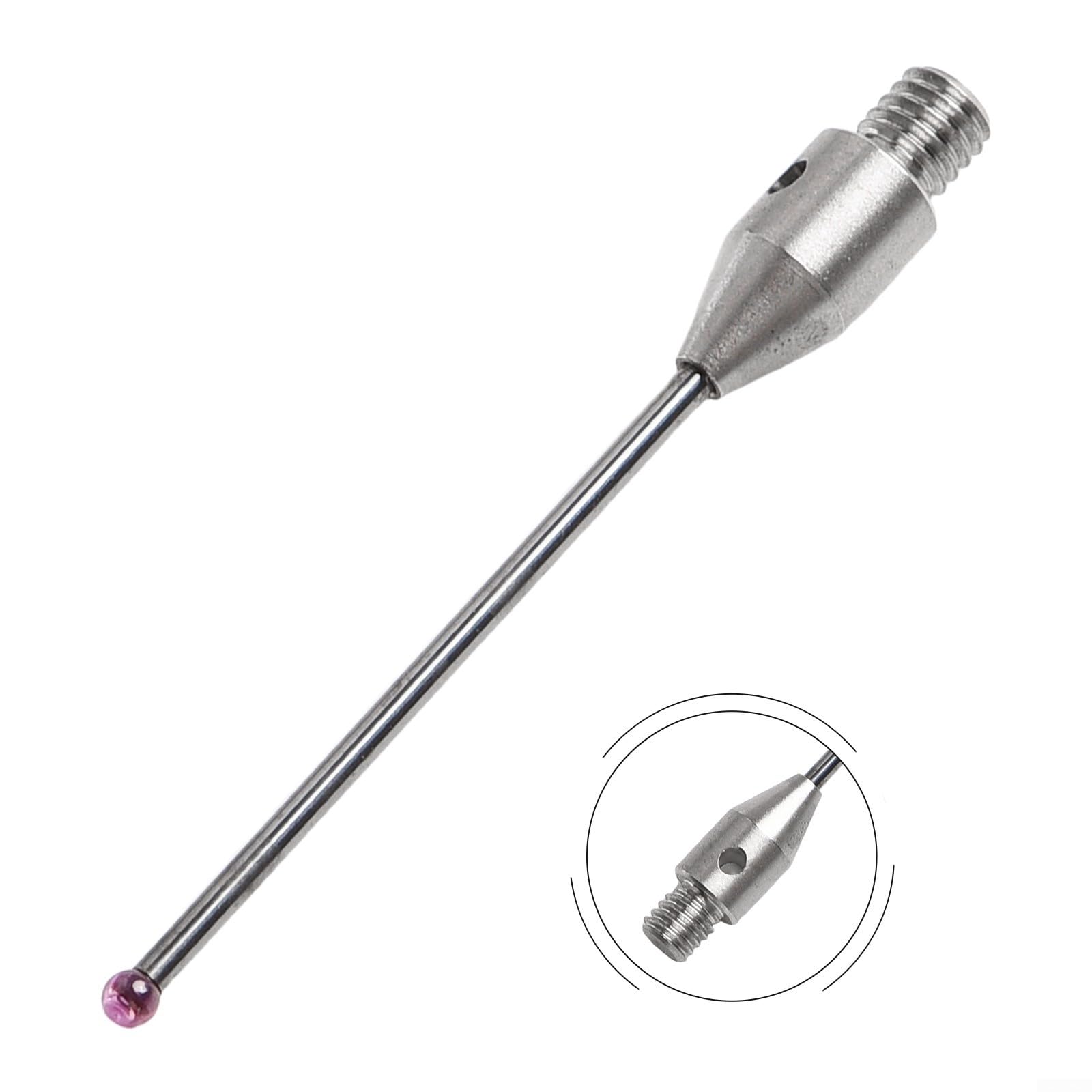 CMM Tastsonde für Koordinatenmessgeräte – 1,5 mm Hartmetall-Kugelstift mit Gewinde, 30 mm Länge, nicht magnetisch und nicht leitend, Modell A-5003-0051