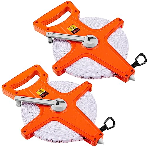 Kanayu 2-Pack Retractable Fiberglass Tape Measure