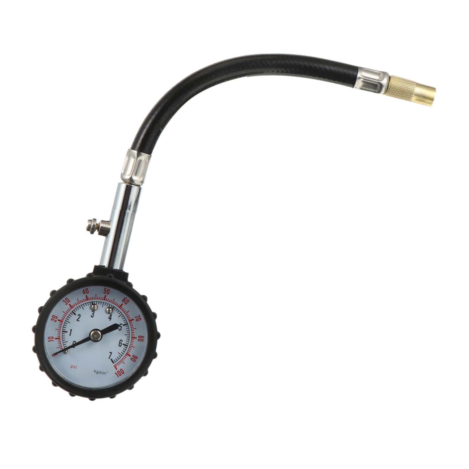 Unomor Pressure Gauge High Precision Digital with Flexible Hose Easy Readings for Auto Truck and Motorcycle No Batteries Required Compact for Convenience