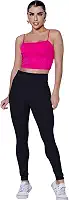 Calça Legging Suplex Feminina Fitness Academia Não Marca Cós Alto e Modeladora