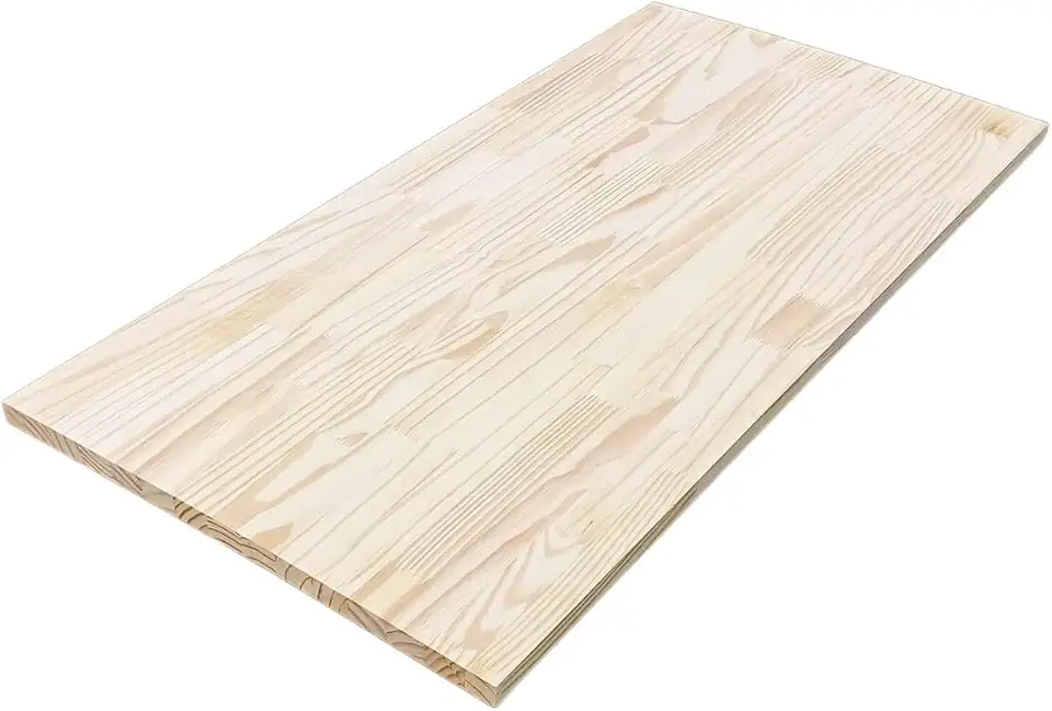 Tampo Madeira Maciça Pinus Lixado 2,5cm Escritorio Setup Bancada Tampa Maciço Mesa Pia Meligna (Sem Verniz, 160x70cm)