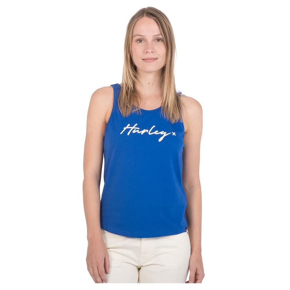 Hurley W Oceancare O&O Script Tank Dazzling Blue