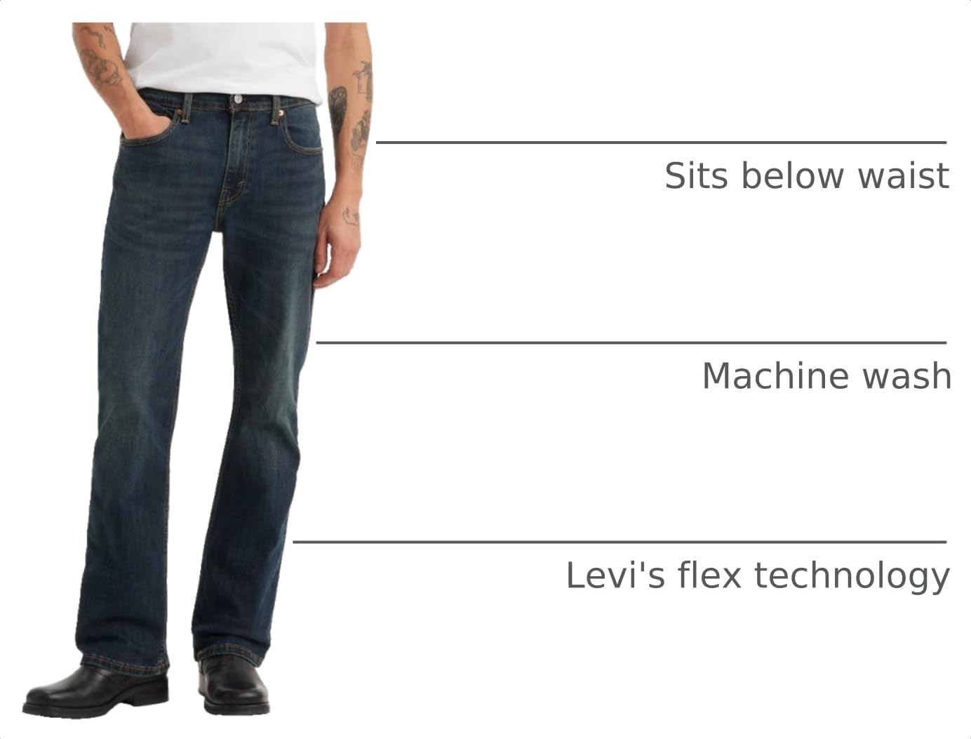 Levis Mens 527 Slim Boot Cut Jeans product thumbnail 7