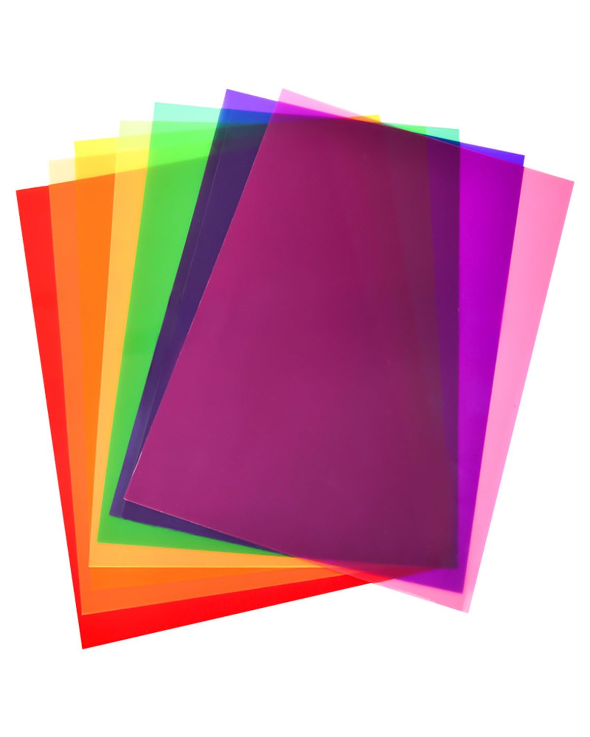 MYGLOAR Lot De 10 Films Gel Colorés Phares A4 - Filtres PVC Pour LED Studio Photo Vidéo