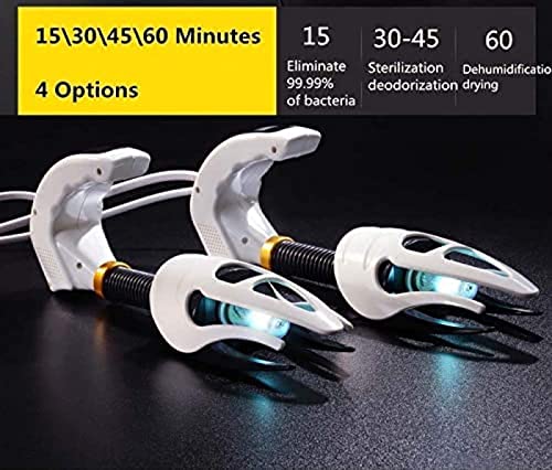 Desinfectante y secador de zapatos con luz UV para eliminar bacterias y hongos, promueve la salud y la comodidad de los pies