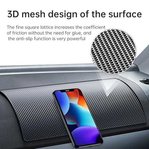 1 Stück Universal Antirutsch Pad,Wiederverwendbare Antirutschmatte Auto rutschfeste,PVC-Material Anti,für Antirutschmatten Auto,um das Abrutschen von Handys und Sonnenbrillen zu Verhindern-13 x 18 cm