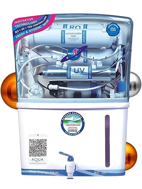 Aquafix Grand Plus Ro Water Purifier with Copper + Uv + Uf + Tds Adjuster/Controller Water Filter for Home|12L|Black (B0DH8F1WT9) Amazon Price History, Amazon Price Tracker